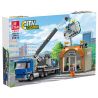 JIESTAR 55013 non  THÀNH PHỐ TOÀN CẦU LẮP ĐẶT BIỂN QUẢNG CÁO bộ đồ chơi xếp lắp ráp ghép mô hình City CITY GLOBAL 449 khối