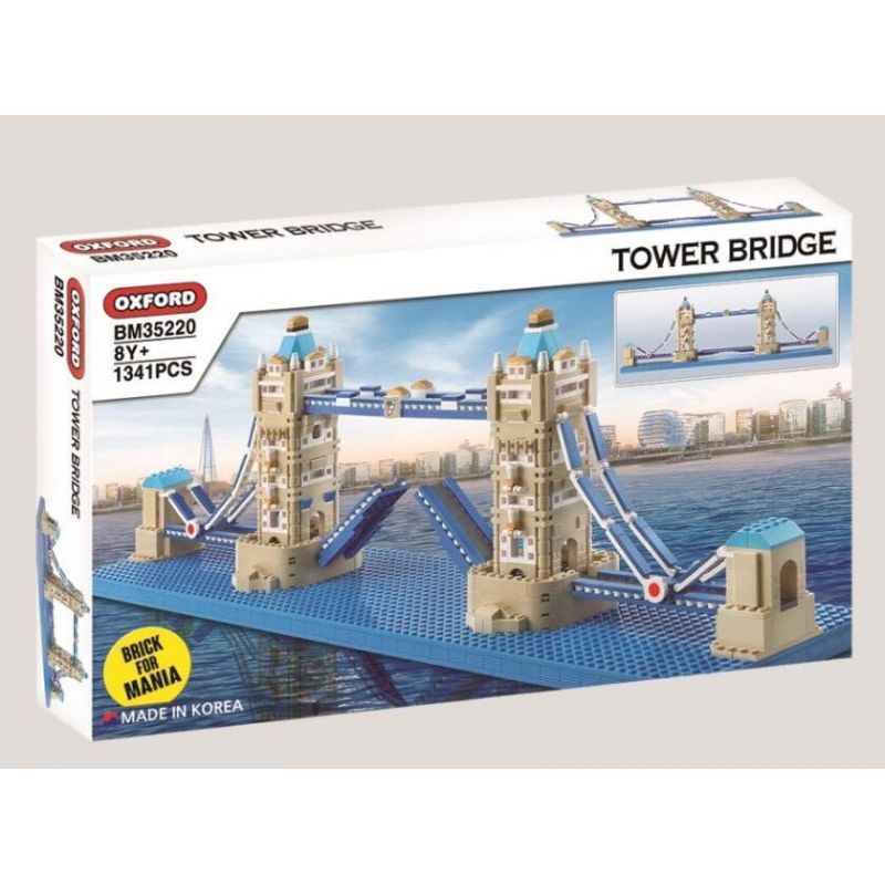 OXFORD BM35220 35220 non Lego CẦU THÁP bộ đồ chơi xếp lắp ráp ghép mô hình Buildings TOWER BRIDGE 1341 khối