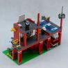 QMAN ENLIGHTEN KEEPPLEY 910 non  TRỤ SỞ CỨU HỎA NHỎ bộ đồ chơi xếp lắp ráp ghép mô hình City FIRE RESCUE CONTROL BRANCH BUREAU Thành Phố 380 khối