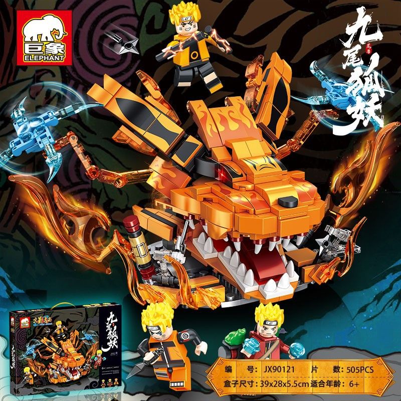 ELEPHANT JX90121 90121 non Lego HỒ LY CHÍN ĐUÔI bộ đồ chơi xếp lắp ráp ghép mô hình 505 khối