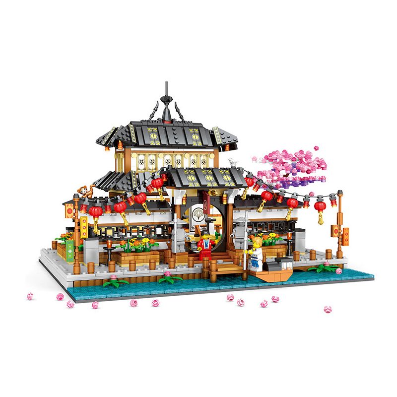 JUHANG TECHNOLOGY 86015 non Lego ĐẤU VÕ ĐÀI bộ đồ chơi xếp lắp ráp ghép mô hình Modular Buildings Mô Hình Nhà Cửa 2288 khối