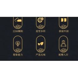 JUHANG TECHNOLOGY 86015 non  ĐẤU VÕ ĐÀI bộ đồ chơi xếp lắp ráp ghép mô hình Modular Buildings Mô Hình Nhà Cửa 2288 khối