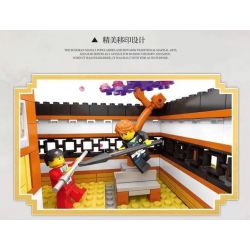 JUHANG TECHNOLOGY 86015 non  ĐẤU VÕ ĐÀI bộ đồ chơi xếp lắp ráp ghép mô hình Modular Buildings Mô Hình Nhà Cửa 2288 khối