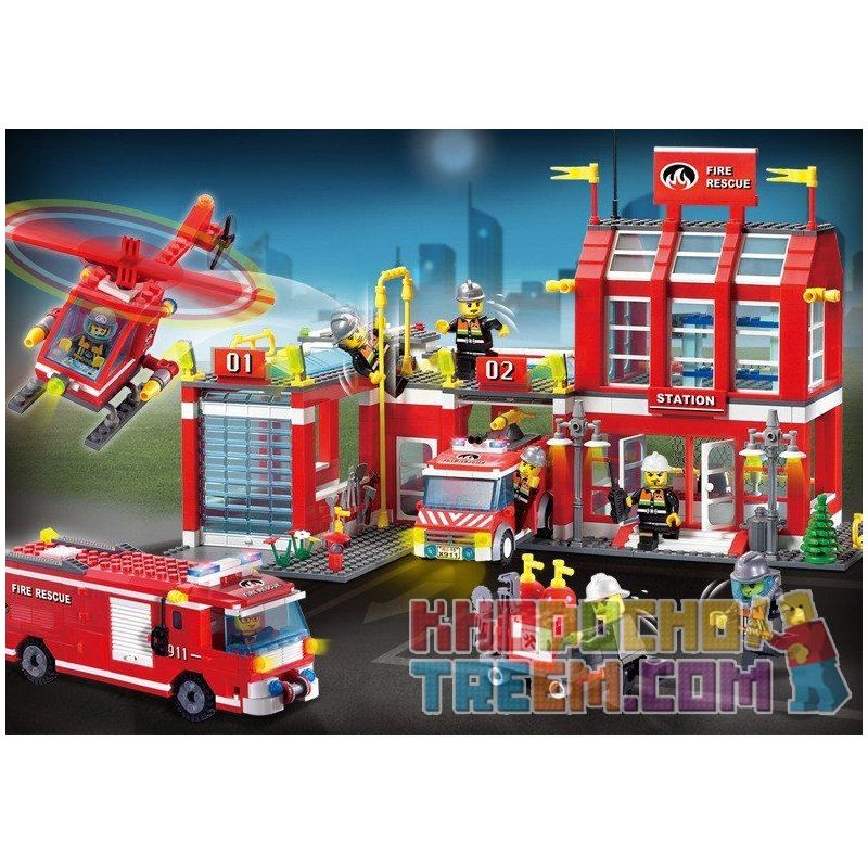 QMAN ENLIGHTEN KEEPPLEY 911 non  TRỤ SỞ CỨU HỎA VỚI TRỰC THĂNG VÀ XE THANG PHUN NƯỚC bộ đồ chơi xếp lắp ráp ghép mô hình City FIRE RESCUE CONTROL REGIONAL BUREAU Thành Phố 970 khối QMAN ENLIGHTEN KEEPPLEY 911 non  TRỤ SỞ CỨU HỎA VỚI TRỰC THĂNG VÀ XE THANG PHUN NƯỚC bộ đồ chơi xếp lắp ráp ghép mô hình City FIRE RESCUE CONTROL REGIONAL BUREAU Thành Phố 970 khối