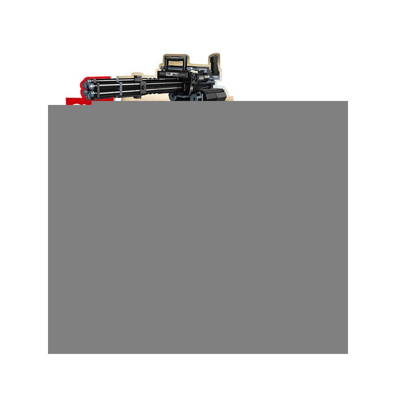 GUDI 40303 non Lego M134 GATLING 5 TỔ HỢP bộ đồ chơi xếp lắp ráp ghép mô hình Gun Súng 515 khối