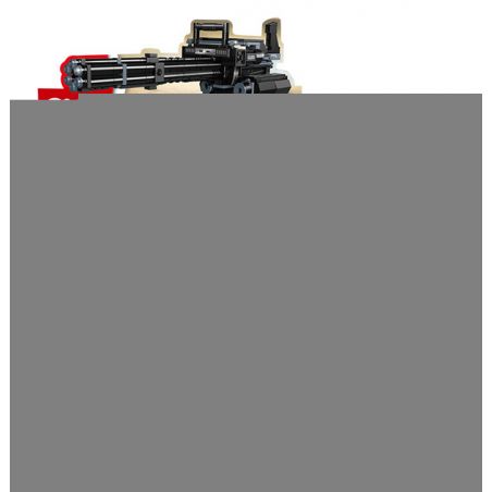 GUDI 40303 non  M134 GATLING 5 TỔ HỢP bộ đồ chơi xếp lắp ráp ghép mô hình Gun Súng 515 khối