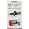 GUDI 40303 non  M134 GATLING 5 TỔ HỢP bộ đồ chơi xếp lắp ráp ghép mô hình Gun Súng 515 khối