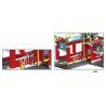 QMAN ENLIGHTEN KEEPPLEY 911 non  TRỤ SỞ CỨU HỎA VỚI TRỰC THĂNG VÀ XE THANG PHUN NƯỚC bộ đồ chơi xếp lắp ráp ghép mô hình City FIRE RESCUE CONTROL REGIONAL BUREAU Thành Phố 970 khối