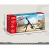 GUDI 40303 non  M134 GATLING 5 TỔ HỢP bộ đồ chơi xếp lắp ráp ghép mô hình Gun Súng 515 khối