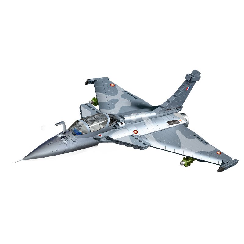 SX 88004 non Lego MÁY BAY CHIẾN ĐẤU RAFALE CỦA PHÁP bộ đồ chơi xếp lắp ráp ghép mô hình Military Army DASSAULT RAFALE Quân Sự Bộ Đội 747 khối