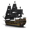 MouldKing 13186 Mould King 13186 non  NGỌC TRAI ĐEN B.P Ⅱ bộ đồ chơi xếp lắp ráp ghép mô hình Pirates Of The Caribbean BLACK PEARL Cướp Biển Vùng Caribe 5266 khối
