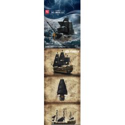 MouldKing 13186 Mould King 13186 non  NGỌC TRAI ĐEN B.P Ⅱ bộ đồ chơi xếp lắp ráp ghép mô hình Pirates Of The Caribbean BLACK PEARL Cướp Biển Vùng Caribe 5266 khối