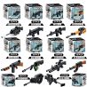 KUYU MOXING 1016 non  10 LOẠI VŨ KHÍ CHỨNG KHOÁN bộ đồ chơi xếp lắp ráp ghép mô hình Gun ARMED WEAPONS Súng 291 khối