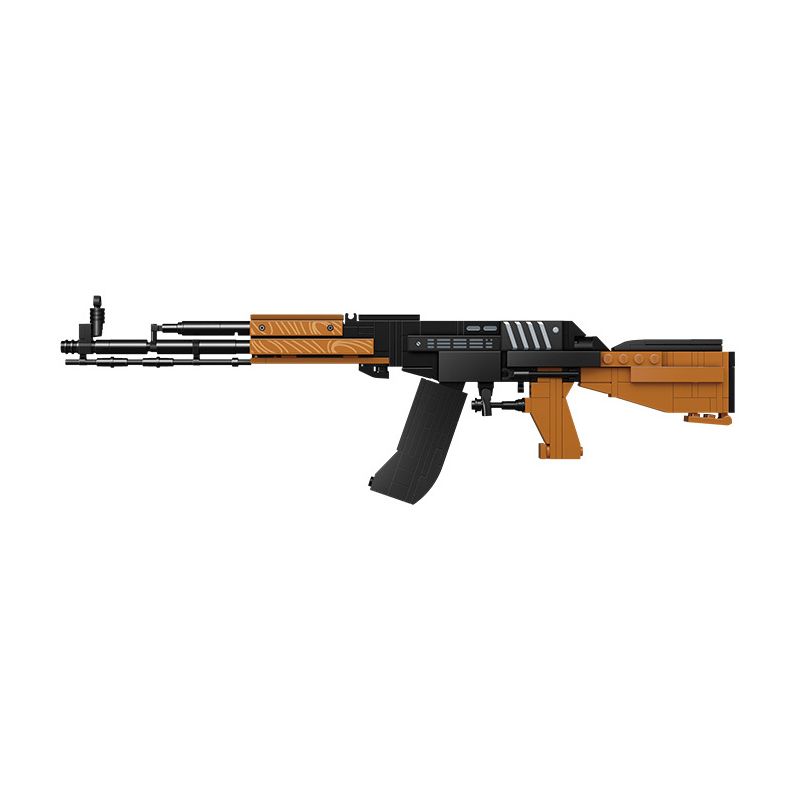 GUDI 40603 non Lego SÚNG TRƯỜNG TẤN CÔNG AK-47 8 TỔ HỢP bộ đồ chơi xếp lắp ráp ghép mô hình Gun 360 khối