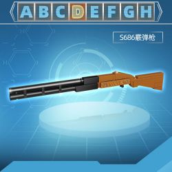 GUDI 40603 non  SÚNG TRƯỜNG TẤN CÔNG AK-47 8 TỔ HỢP bộ đồ chơi xếp lắp ráp ghép mô hình Gun 360 khối