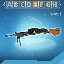 GUDI 40603 non  SÚNG TRƯỜNG TẤN CÔNG AK-47 8 TỔ HỢP bộ đồ chơi xếp lắp ráp ghép mô hình Gun 360 khối