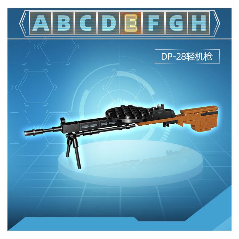 GUDI 40603 non  SÚNG TRƯỜNG TẤN CÔNG AK-47 8 TỔ HỢP bộ đồ chơi xếp lắp ráp ghép mô hình Gun 360 khối