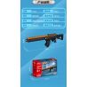 GUDI 40603 non  SÚNG TRƯỜNG TẤN CÔNG AK-47 8 TỔ HỢP bộ đồ chơi xếp lắp ráp ghép mô hình Gun 360 khối