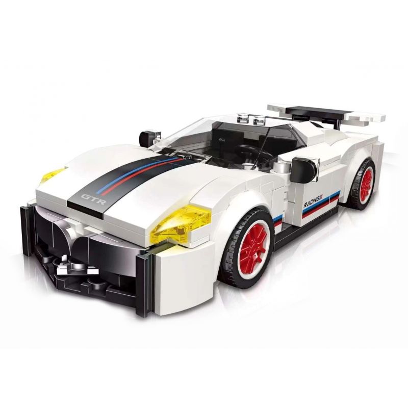 JIESTAR 58017 non Lego ĐUA XE NHỰA ĐƯỜNG NISSAN GTR-50 bộ đồ chơi xếp lắp ráp ghép mô hình Speed Champions Racing Cars Đua Xe Công Thức 258 khối