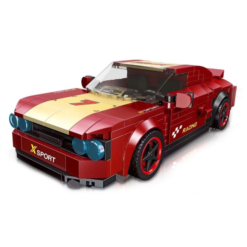JIESTAR 58015 non Lego ĐUA XE NHỰA ĐƯỜNG DODGE CHALLENGER SRT bộ đồ chơi xếp lắp ráp ghép mô hình Speed Champions Racing Cars Đua Xe Công Thức 247 khối