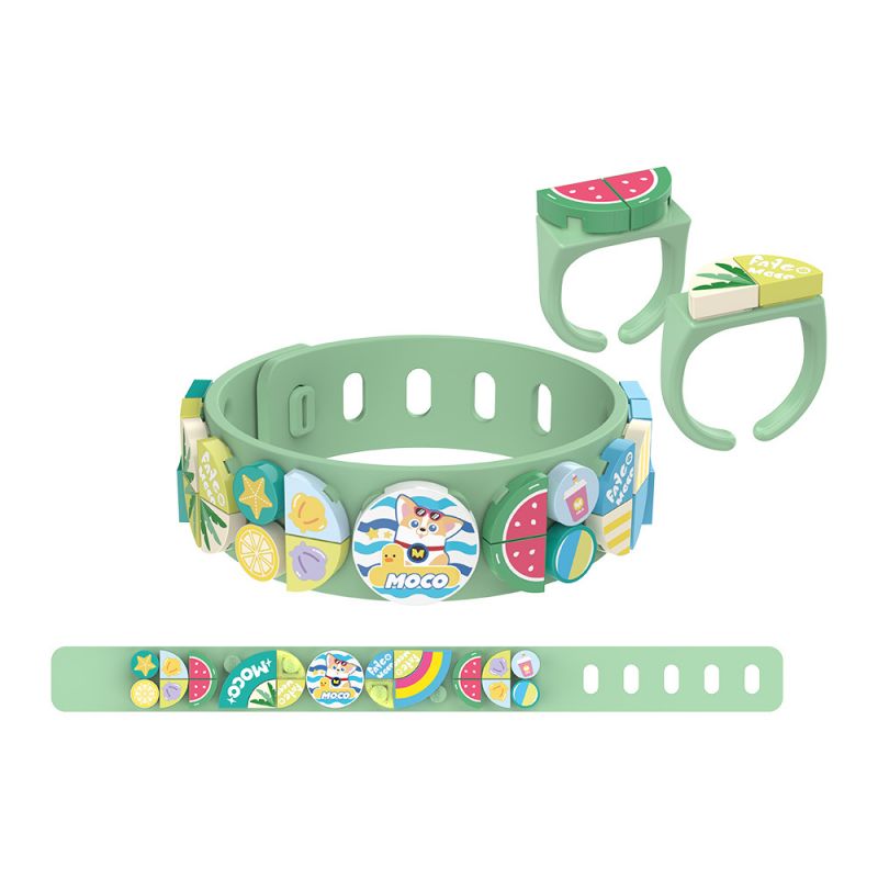 JAKI JK6291-1 6291-1 JK6291-2 6291-2 JK6291-3 6291-3 JK6291-4 6291-4 non  JAKI×FLYING DOG MOCO VÒNG TAY ĐỒNG THƯƠNG HIỆU 4 KIỂU NGỌT NGÀO MÁT MẺ SINH NHẬT KHÔNG GIAN BÃI BIỂN MÙA HÈ bộ đồ chơi xếp lắp ráp ghép mô hình Dots FASHION BRACELET