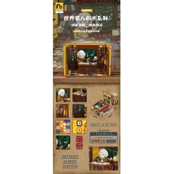 NATSU 200618 non  NGƯỜI NỔI TIẾNG THẾ GIỚI EINSTEIN bộ đồ chơi xếp lắp ráp ghép mô hình 2368 khối