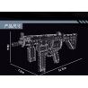 TA GAOLE T2035 2035 non  SÚNG TIỂU LIÊN MP5 bộ đồ chơi xếp lắp ráp ghép mô hình Gun MP5 SUBMACHINE GUN 958 khối