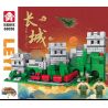 LE YI 88058 non  VĂN HÓA KIẾN ​​TRÚC TRUYỀN THỐNG VẠN LÝ TRƯỜNG THÀNH bộ đồ chơi xếp lắp ráp ghép mô hình Space Thám Hiểm Không Gian 457 khối
