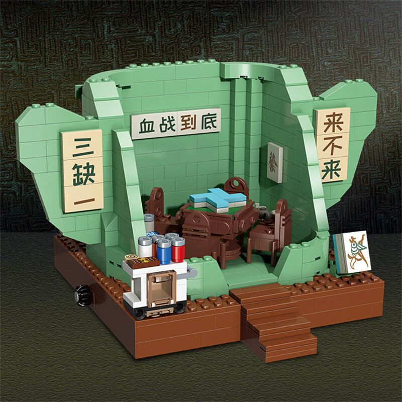 SHENZHEN RAEL ENTERTAINMENT 60019 non Lego SANXINGDUI TIANFU LIFE DIVINE MAHJONG bộ đồ chơi xếp lắp ráp ghép mô hình The Awakening Of Sanxingdui Glory 570 khối