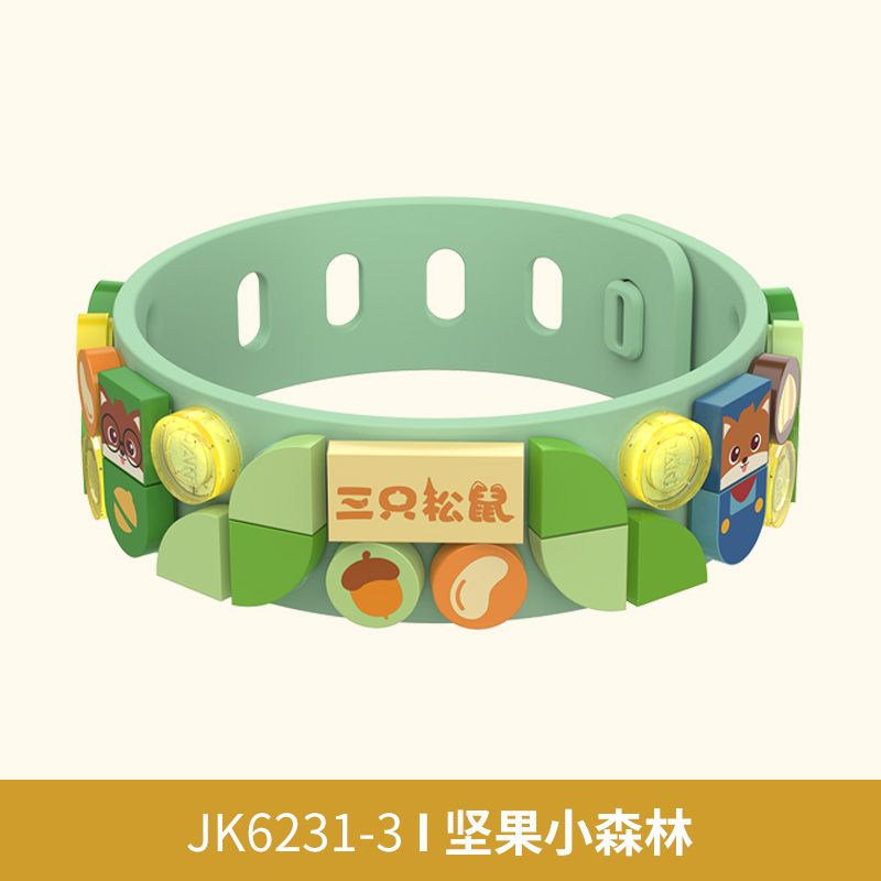 JAKI JK6231-1 6231-1 JK6231-2 6231-2 JK6231-3 6231-3 JK6231-4 6231-4 non  JAKI×BA SÓC NỐI VÒNG TAY 4 KIỂU ĂN VẶT MÙA HÈ MAY MẮN NĂM MỚI NUT FOREST TIỆC SINH NHẬT bộ đồ chơi xếp lắp ráp ghép mô hình Dots FASHION BRACELET