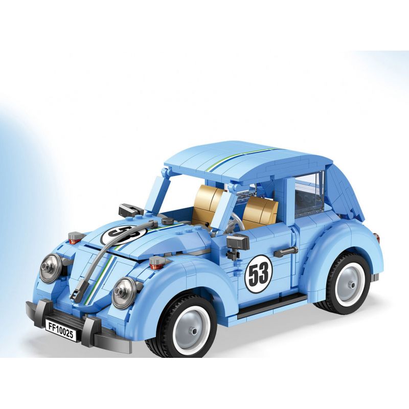 JIESTAR FF10025 10025 non  BỌ CÁNH CỨNG VOLKSWAGEN bộ đồ chơi xếp lắp ráp ghép mô hình Creator Expert VOLKSWAGEN BEETLE Chuyên Gia Sáng Tạo 679 khối
