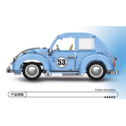 JIESTAR FF10025 10025 non  BỌ CÁNH CỨNG VOLKSWAGEN bộ đồ chơi xếp lắp ráp ghép mô hình Creator Expert VOLKSWAGEN BEETLE Chuyên Gia Sáng Tạo 679 khối