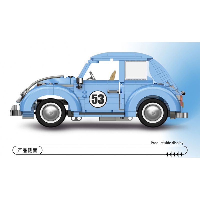 JIESTAR FF10025 10025 non  BỌ CÁNH CỨNG VOLKSWAGEN bộ đồ chơi xếp lắp ráp ghép mô hình Creator Expert VOLKSWAGEN BEETLE Chuyên Gia Sáng Tạo 679 khối