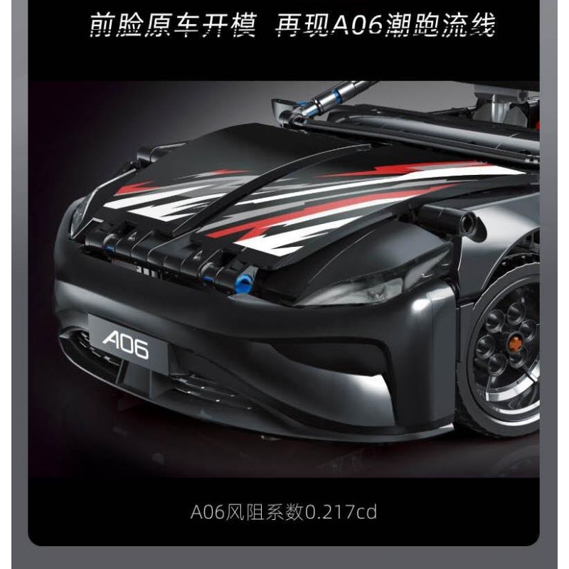 TOP TOY YC-DZ022 DZ022 YCDZ022 non  HECHUANG A06 HIỆU SUẤT CHẠY ĐIỆN THÔNG MINH THUẦN TÚY tỷ lệ 1:12 bộ đồ chơi xếp lắp ráp ghép mô hình  Kỹ Thuật Công Nghệ Cao Mô Hình Phương Tiện