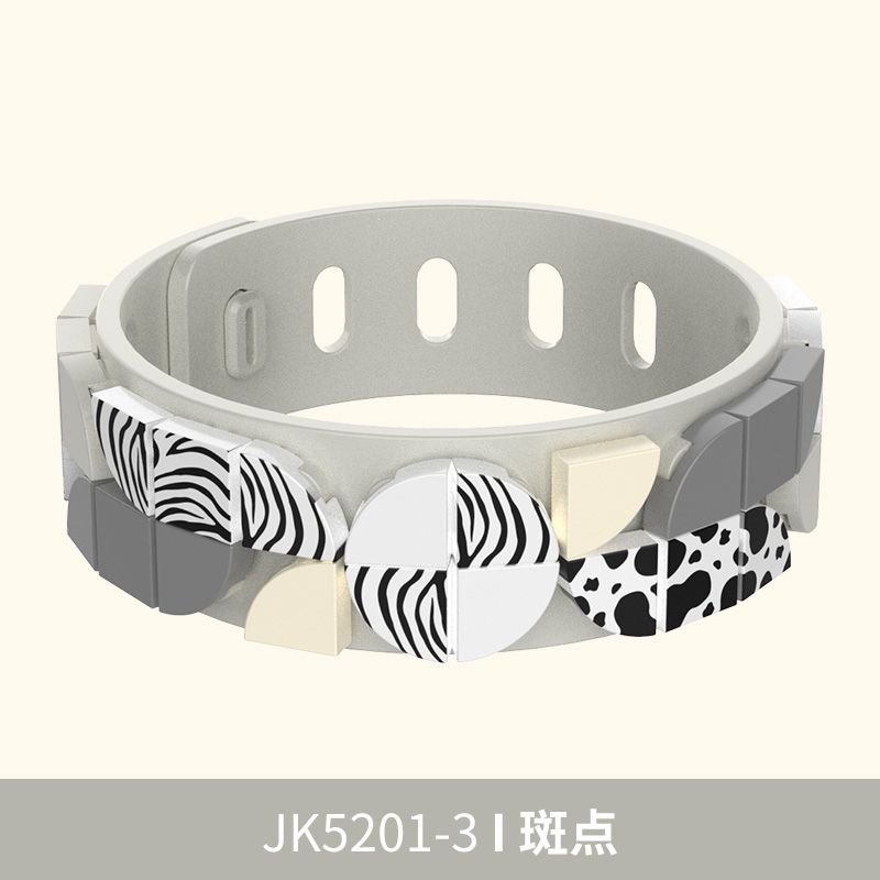 JAKI JK6505 6505 non  VÒNG TAY SÁNG TẠO JAKI 4 PHONG CÁCH MILLENNIAL STYLE PUNK SPOTS CLASSIC LEOPARD PRINT bộ đồ chơi xếp lắp ráp ghép mô hình Dots FASHION BRACELET