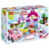 HUIMEI STAR CITY XING DOU CHENG HM065 Xếp hình kiểu    Pink Supermarket Siêu Thị Màu Hồng 95 khối