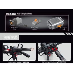 TA GAOLE T2036 2036 non  SÚNG MÁY GATLING bộ đồ chơi xếp lắp ráp ghép mô hình  GATLING CANNON Kỹ Thuật Công Nghệ Cao Mô Hình Phương Tiện 1808 khối