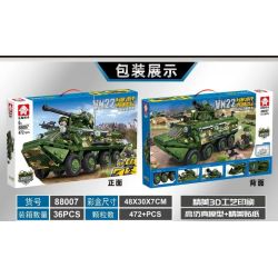 LEYI 88007 non  XE BỌC THÉP VN22 bộ đồ chơi xếp lắp ráp ghép mô hình Military Army VN22 ARMORED VEHICLE Quân Sự Bộ Đội 472 khối