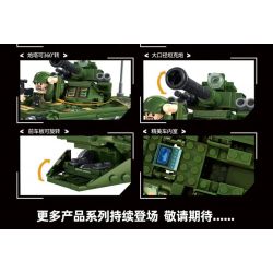 LEYI 88007 non  XE BỌC THÉP VN22 bộ đồ chơi xếp lắp ráp ghép mô hình Military Army VN22 ARMORED VEHICLE Quân Sự Bộ Đội 472 khối