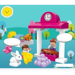 HUIMEI STAR CITY XING DOU CHENG HM065 Xếp hình kiểu    Pink Supermarket Siêu Thị Màu Hồng 95 khối