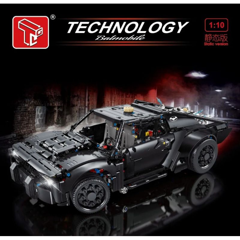 TA GAOLE T5029 5029 non  XE DƠI tỷ lệ 1:10 bộ đồ chơi xếp lắp ráp ghép mô hình The  Batman Movie BATMOBILE Người Dơi Bảo Vệ Gotham 1828 khối
