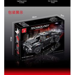 TA GAOLE T5029 5029 non  XE DƠI tỷ lệ 1:10 bộ đồ chơi xếp lắp ráp ghép mô hình The  Batman Movie BATMOBILE Người Dơi Bảo Vệ Gotham 1828 khối