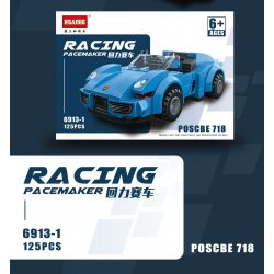 HSANHE 6913 non  MANG ĐUA 6 MÔ HÌNH bộ đồ chơi xếp lắp ráp ghép mô hình Racers RACING PACEMAKER Đua Tốc Độ 763 khối