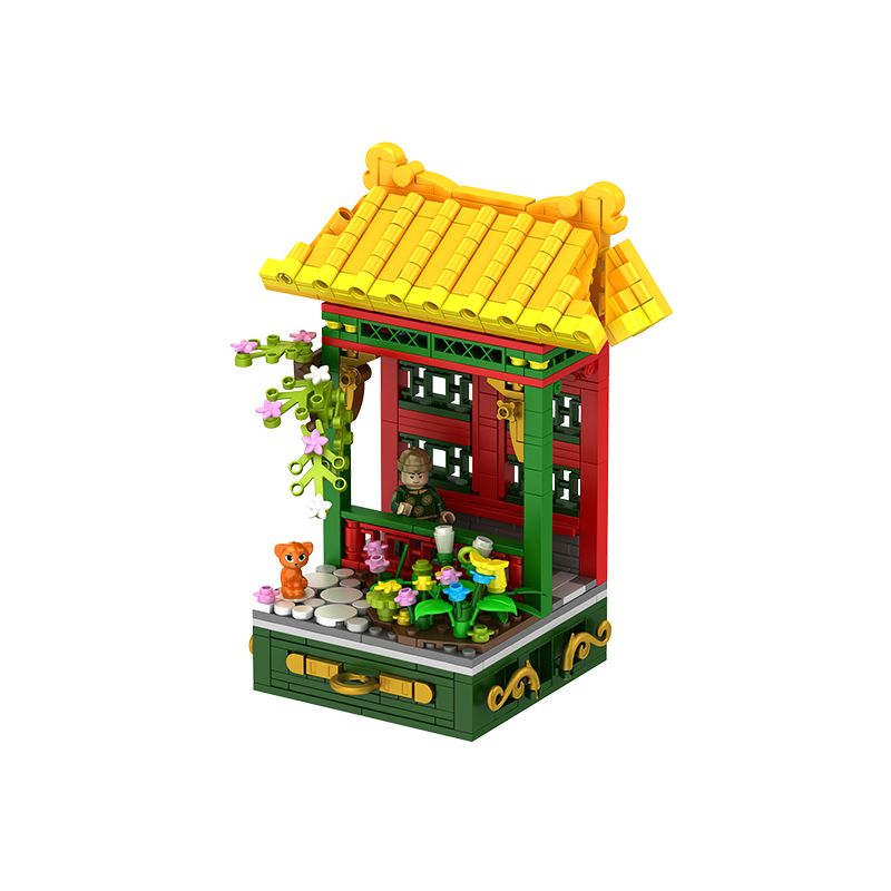 WEKKI 506002 506003 506004 506005 non  4 GIÁO PHÁI CỦA PHONG CẢNH LỄ HỘI MÙA XUÂN VẺ ĐẸP HÈ THU MUỘN CON MÈO HOÀNG GIA ĐƯỢC GLUCKED CÁC ĐIỂM THAM QUAN SÁP NGHE TUYẾT bộ đồ chơi xếp lắp ráp ghép mô hình 1792 khối