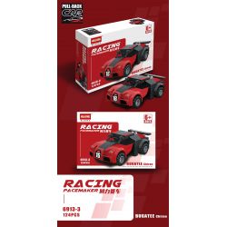 HSANHE 6913 non  MANG ĐUA 6 MÔ HÌNH bộ đồ chơi xếp lắp ráp ghép mô hình Racers RACING PACEMAKER Đua Tốc Độ 763 khối