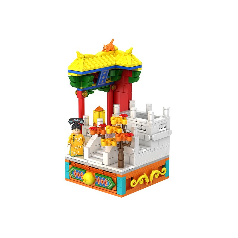 WEKKI 506002 506003 506004 506005 non  4 GIÁO PHÁI CỦA PHONG CẢNH LỄ HỘI MÙA XUÂN VẺ ĐẸP HÈ THU MUỘN CON MÈO HOÀNG GIA ĐƯỢC GLUCKED CÁC ĐIỂM THAM QUAN SÁP NGHE TUYẾT bộ đồ chơi xếp lắp ráp ghép mô hình 1792 khối