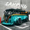 CACO C021 non  CẮM TRẠI XE BUÝT NẰM THẤP tỷ lệ 1:10 bộ đồ chơi xếp lắp ráp ghép mô hình  CONCEPT Kỹ Thuật Công Nghệ Cao Mô Hình Phương Tiện 2975 khối