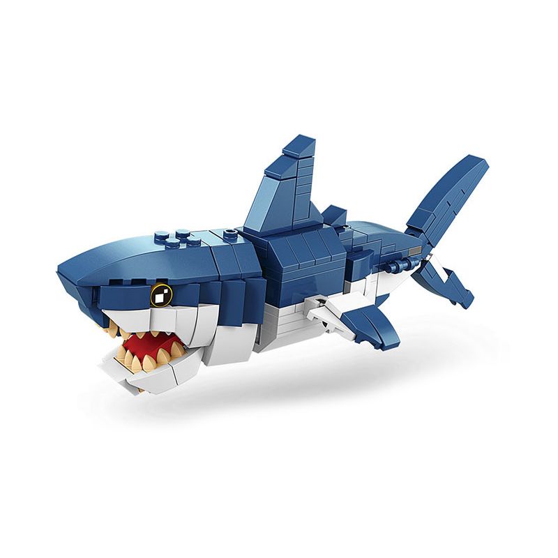 ACHKO 10023 non Lego SIBERIAN MECHATIGER CÁ MẬP bộ đồ chơi xếp lắp ráp ghép mô hình Creator 3 In 1 SIBERIAN ROBOT TIGER SHARK Sáng Tạo Với 3 Mẫu 188 khối