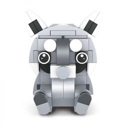 HSANHE 30003 non  ĐỘNG VẬT SÁNG TẠO 8 RÙA GẤU TRÚC THỎ SÓC HỔ TIẾNG CƯỜI CHÓ GAI SÓI YORKSHIRE bộ đồ chơi xếp lắp ráp ghép mô hình Creator CREATIVE ANIMAL 927 khối