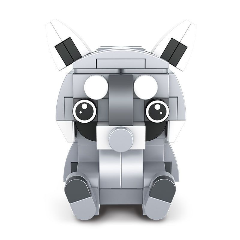 HSANHE 30003 non  ĐỘNG VẬT SÁNG TẠO 8 RÙA GẤU TRÚC THỎ SÓC HỔ TIẾNG CƯỜI CHÓ GAI SÓI YORKSHIRE bộ đồ chơi xếp lắp ráp ghép mô hình Creator CREATIVE ANIMAL 927 khối